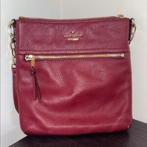 Kate Spade Red Crossbody Bag Sleek Design